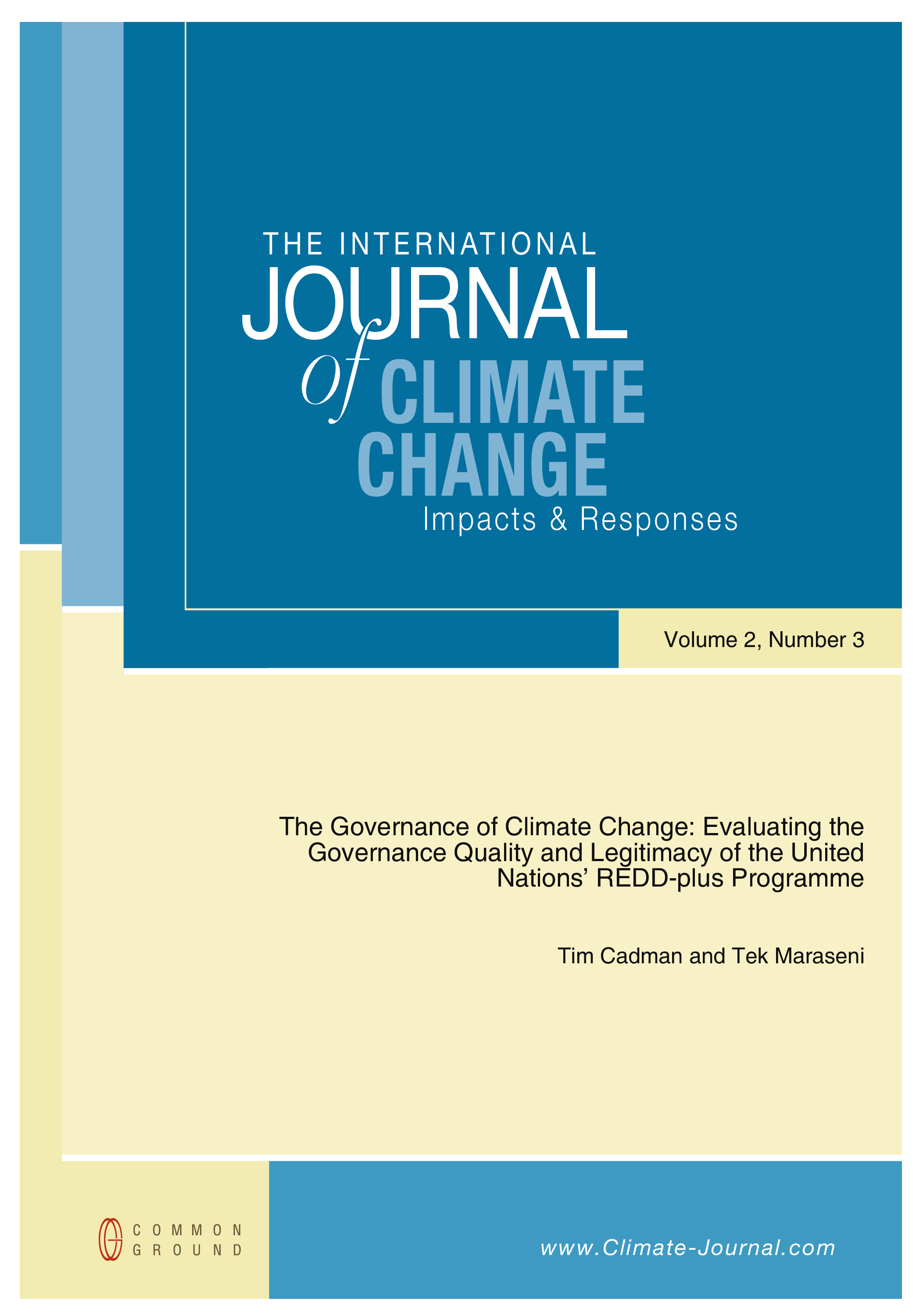 The Governance of Climate Change - Article - CGScholar