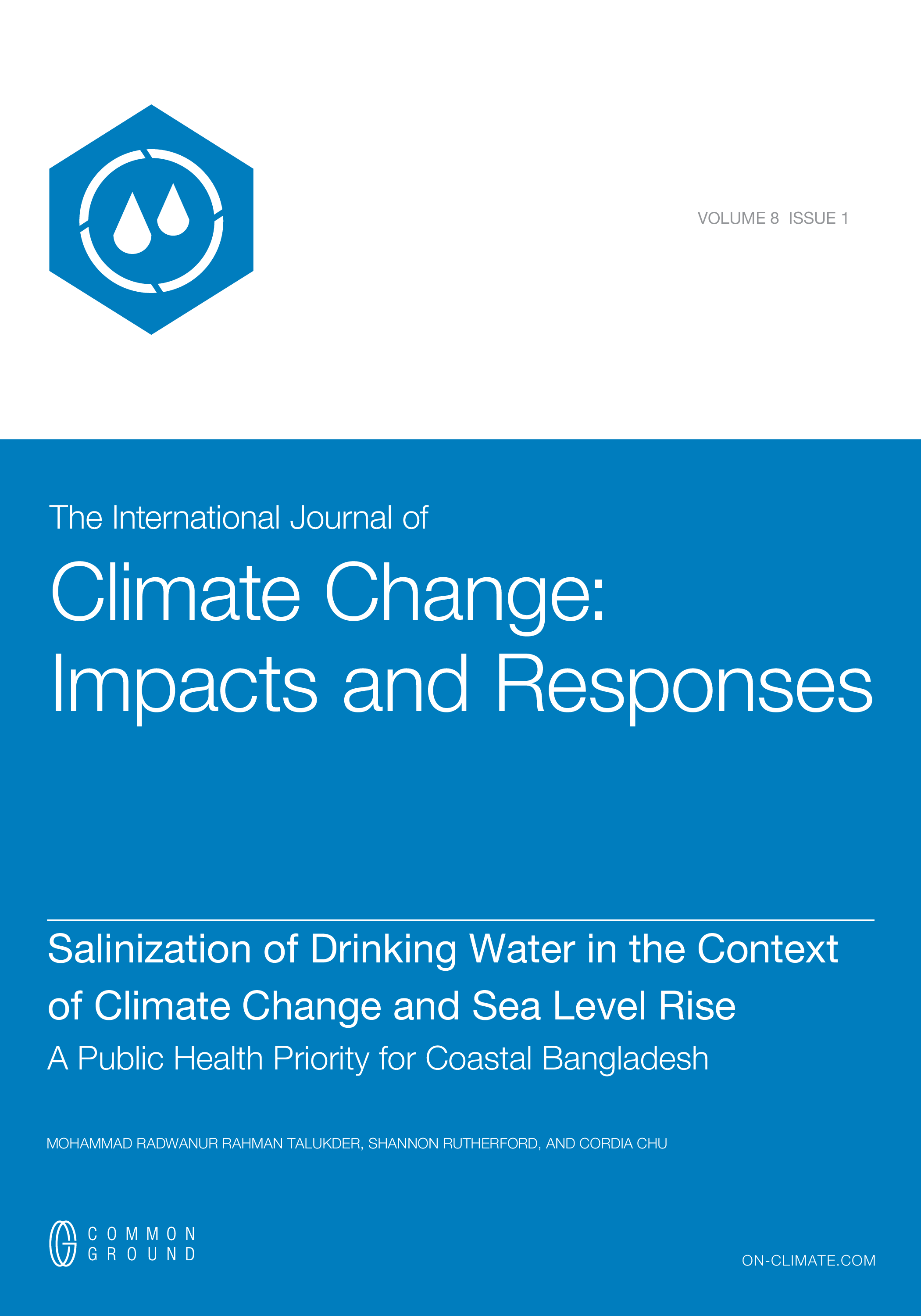 Salinization of Drinking Water in the Context of Climate Change and Sea ...