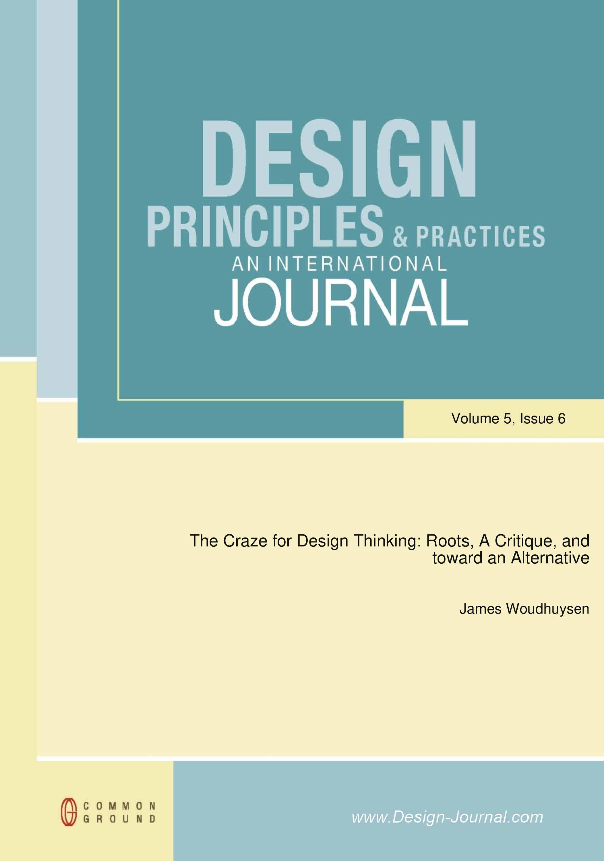 The Craze for Design Thinking - Article - CGScholar