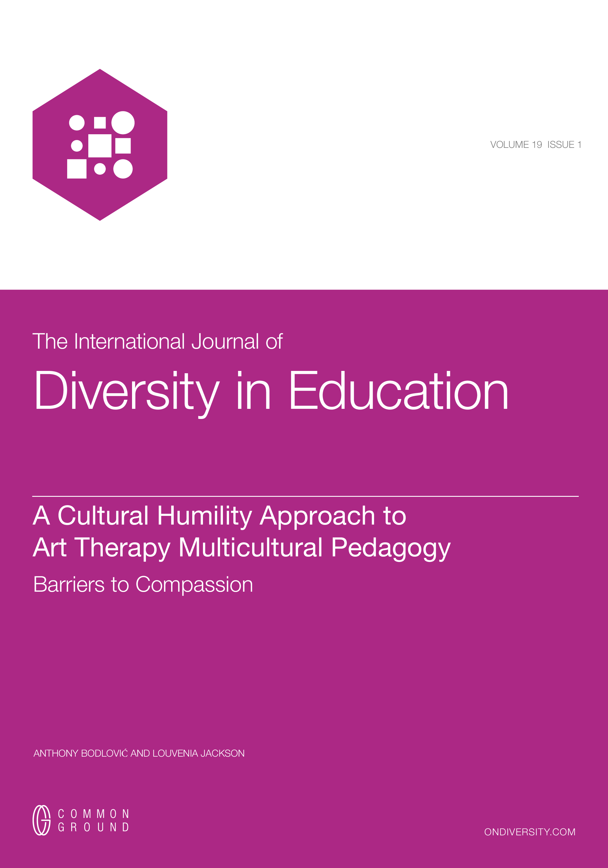 A Cultural Humility Approach to Art Therapy Multicultural Pedagogy ...
