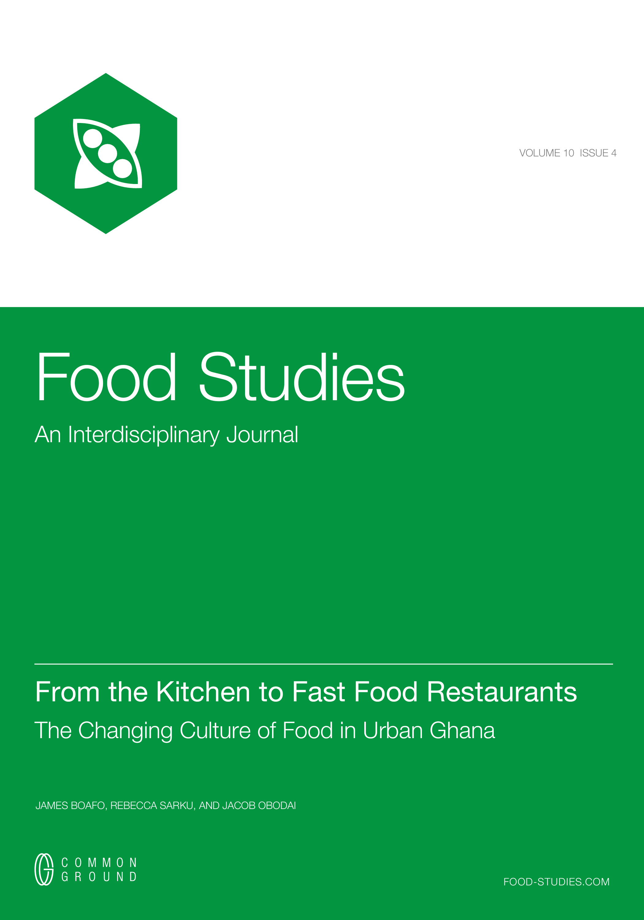 From the Kitchen to Fast Food Restaurants - Article - CGScholar