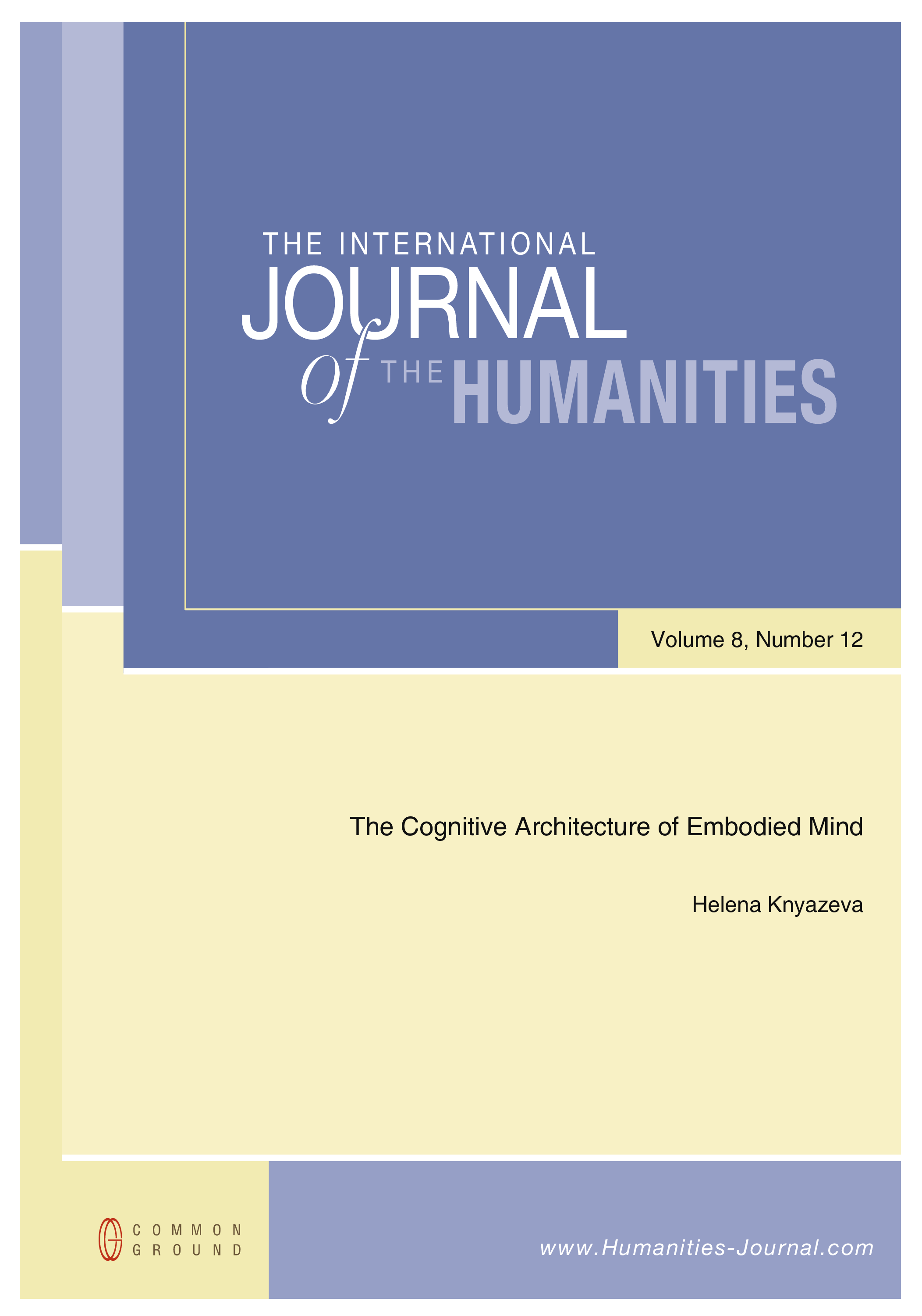 The Cognitive Architecture of Embodied Mind - Article - CGScholar