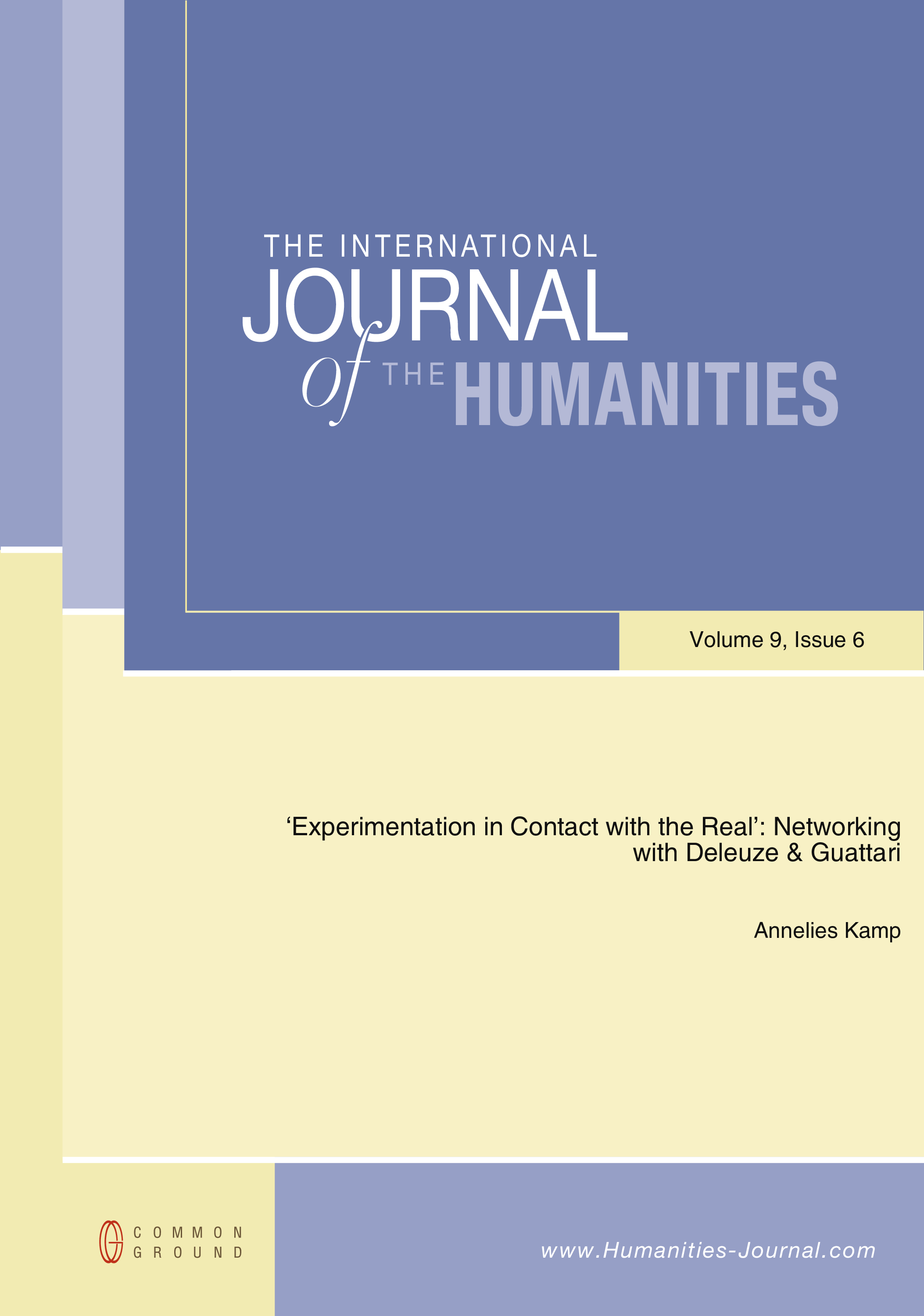 ‘Experimentation in Contact with the Real’ - Article - CGScholar