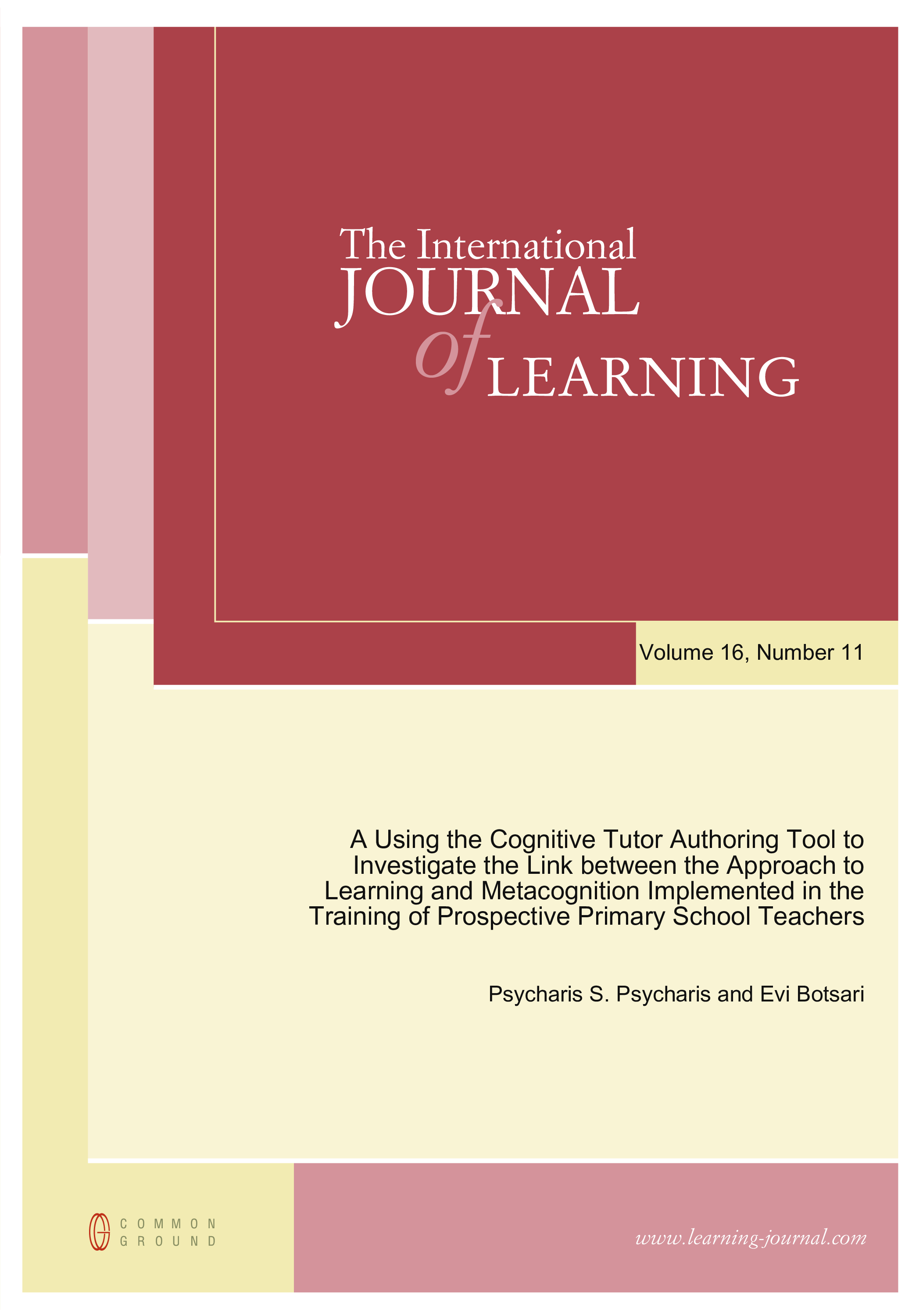 A Using the Cognitive Tutor Authoring Tool to Investigate the Link ...