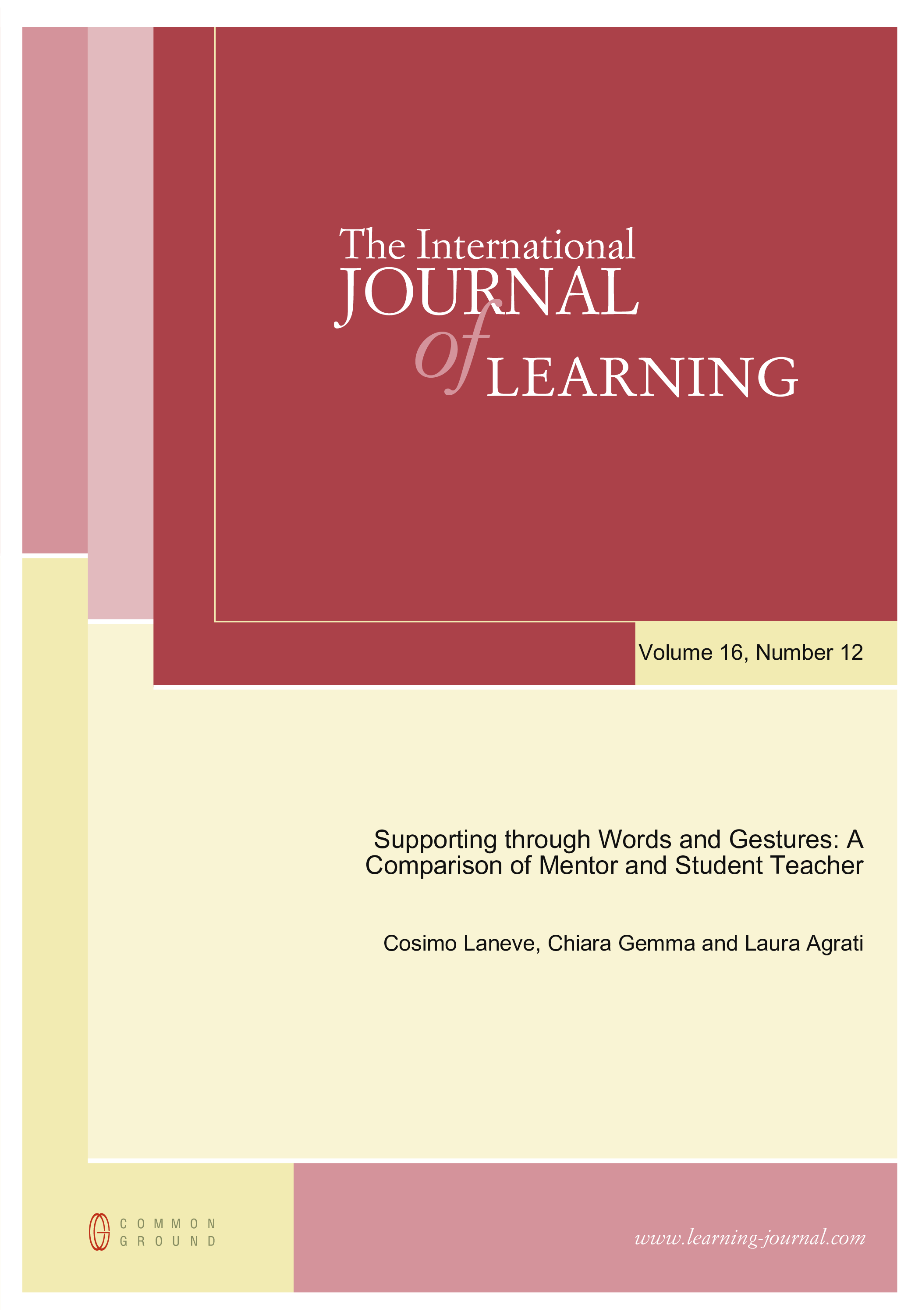 Supporting through Words and Gestures - Article - CGScholar