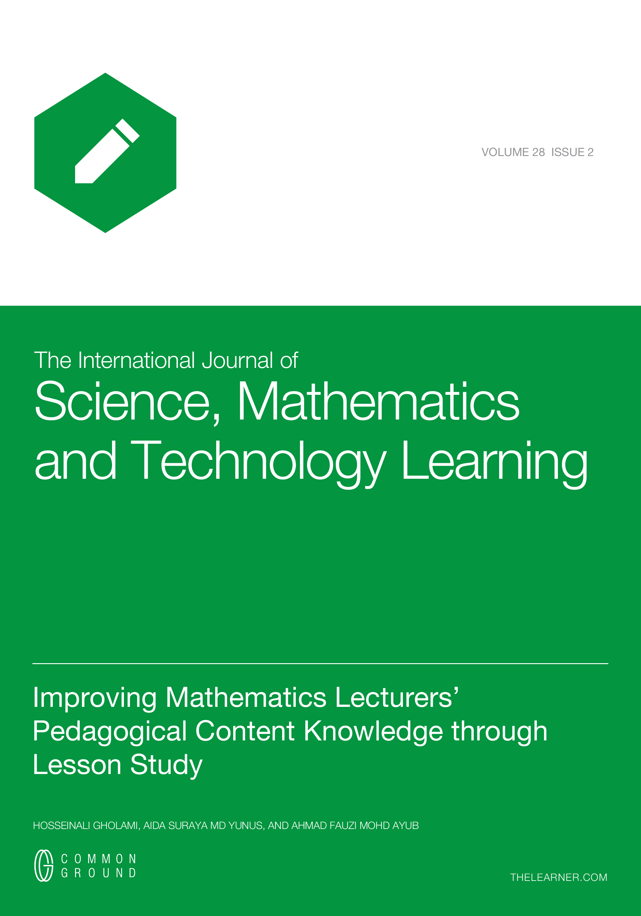 Improving Mathematics Lecturers’ Pedagogical Content Knowledge through ...