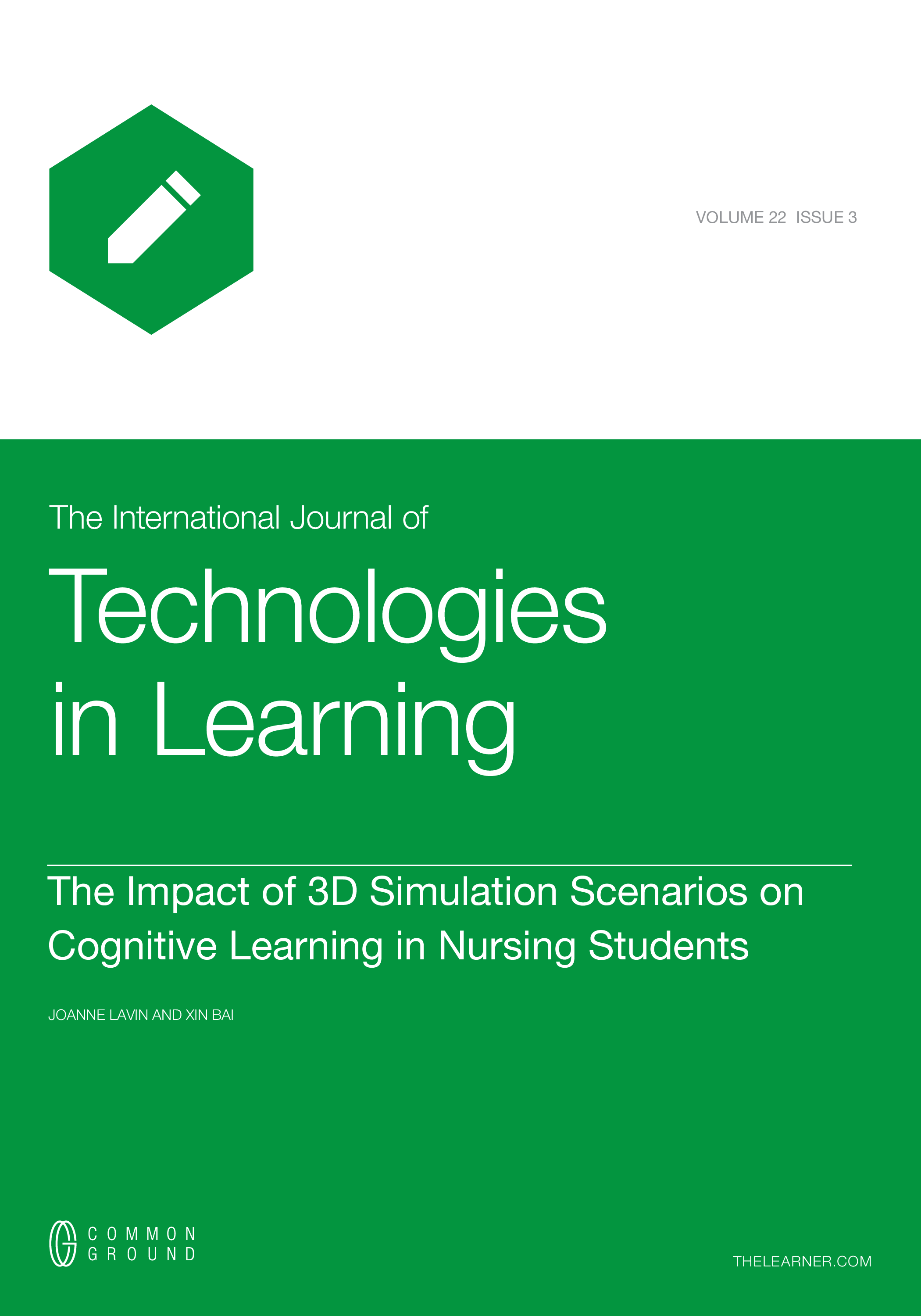 The Impact of 3D Simulation Scenarios on Cognitive Learning in Nursing ...