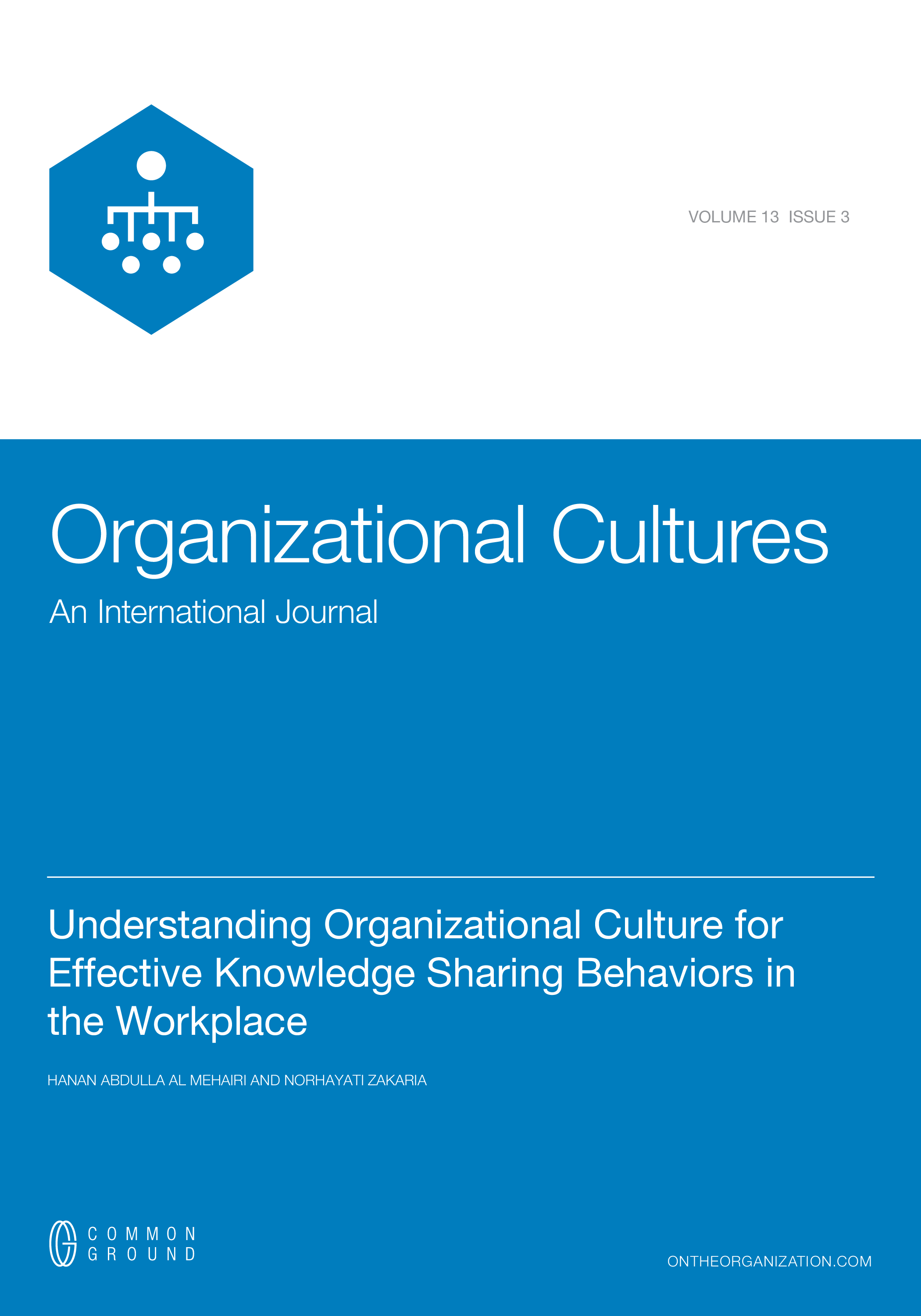 Understanding Organizational Culture for Effective Knowledge Sharing ...
