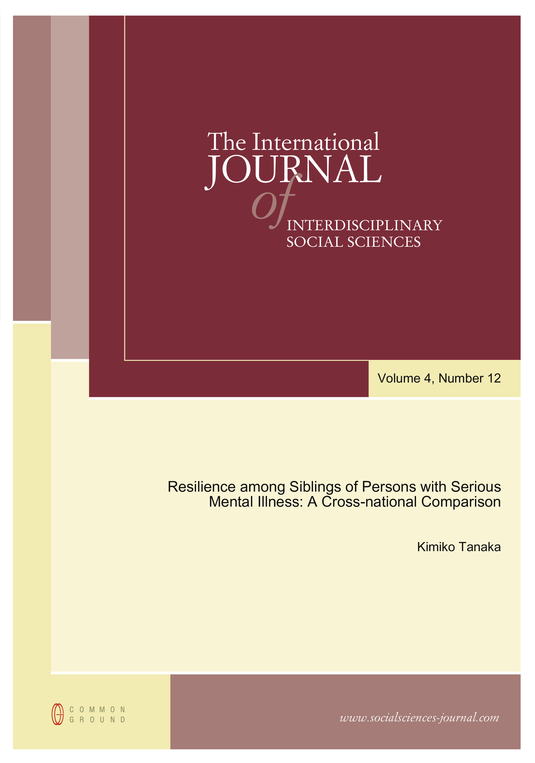 Resilience among Siblings of Persons with Serious Mental Illness ...