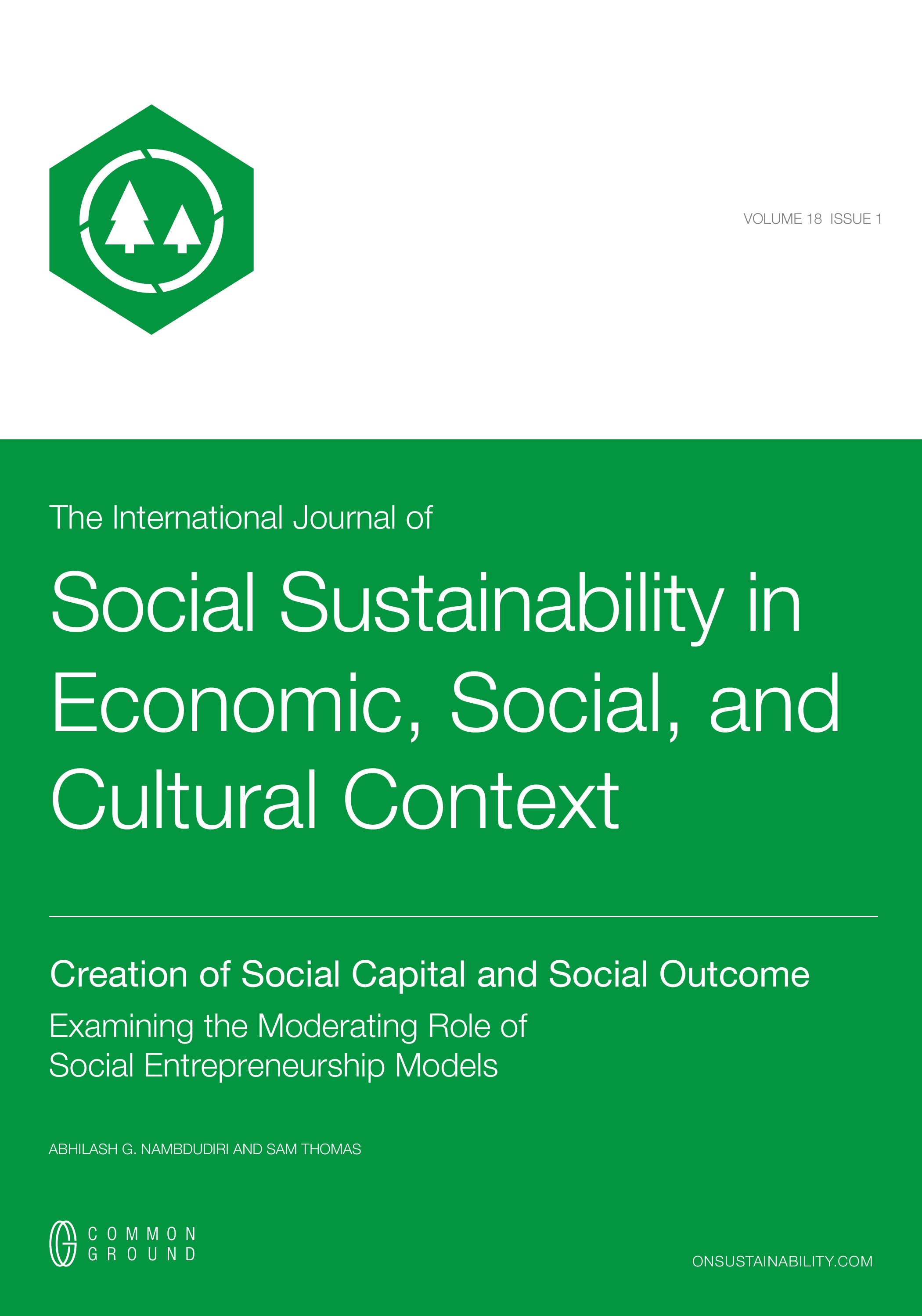 Creation of Social Capital and Social Outcome - Article - CGScholar