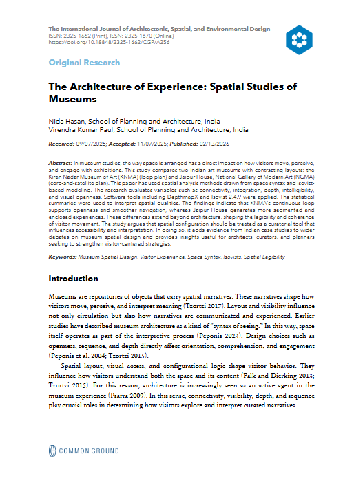 The Architecture of Experience - Article - CGScholar