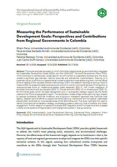 Measuring the Performance of Sustainable Development Goals - Article ...