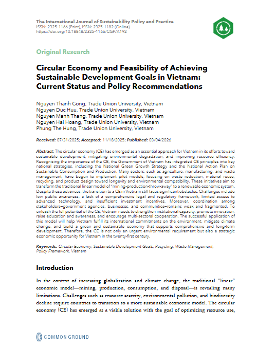 Circular Economy and Feasibility of Achieving Sustainable Development ...