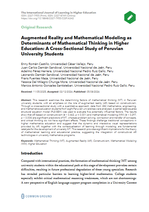 Augmented Reality and Mathematical Modeling as Determinants of ...