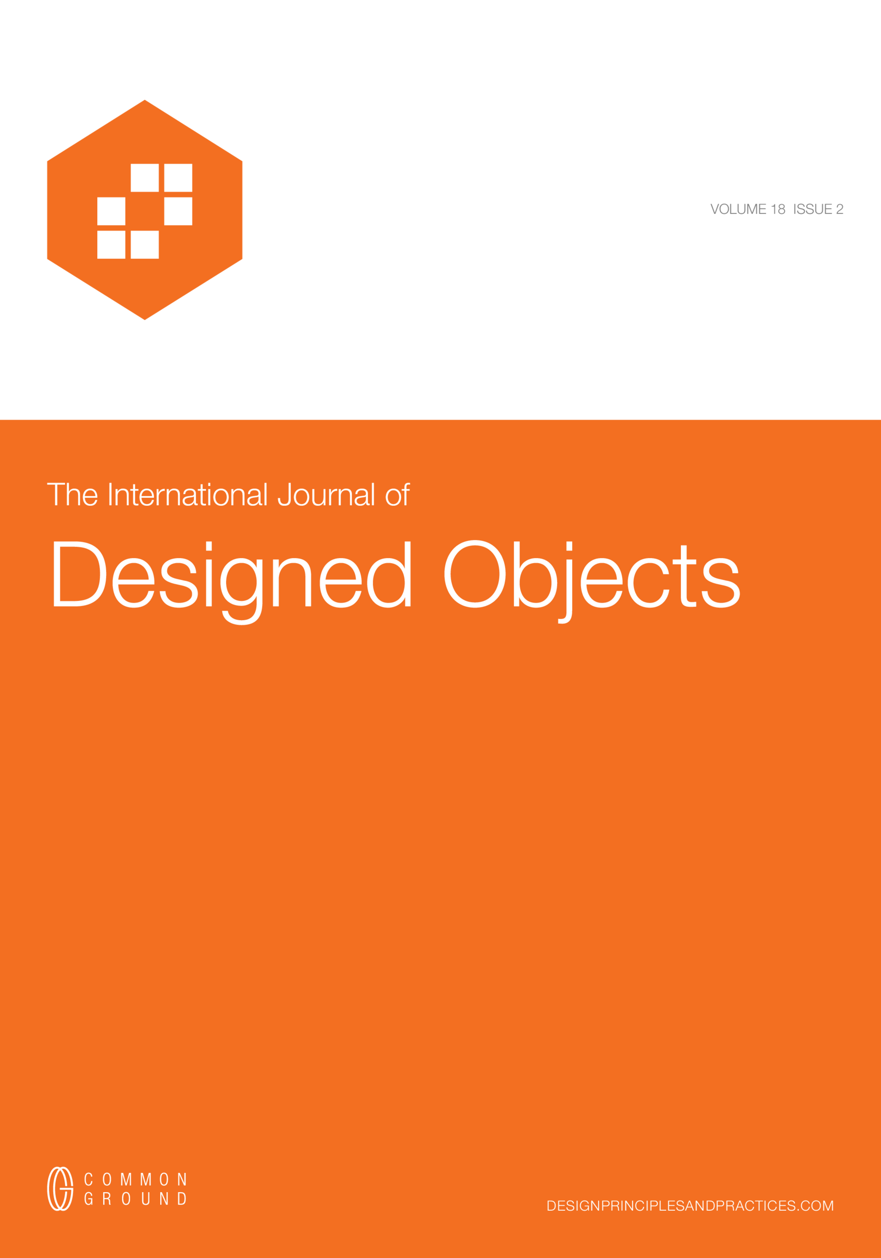 Journal Object The International Journal of Designed Objects - Vol. 18 - Issue 2 ...