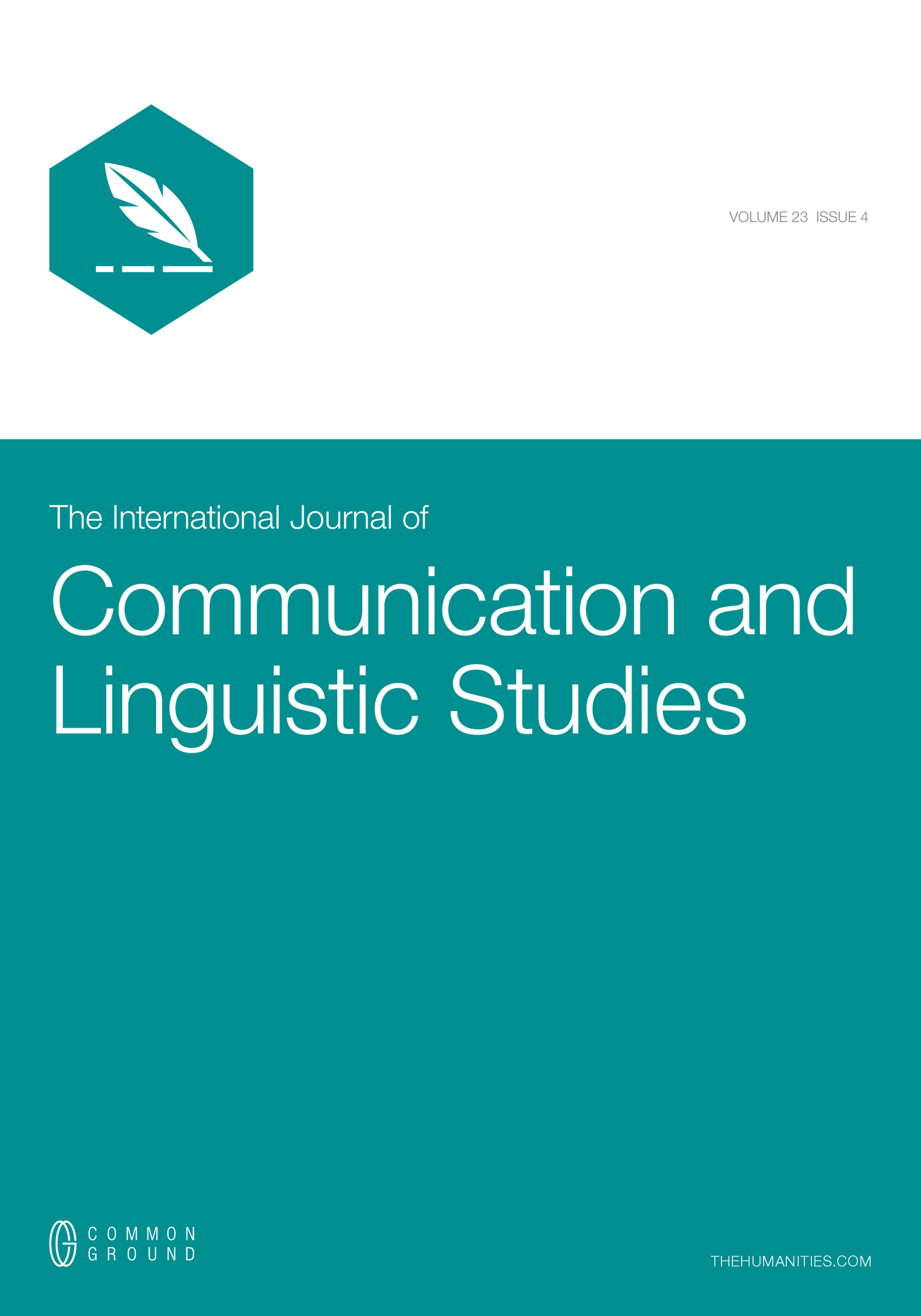 The International Journal of Communication and Linguistic Studies - Vol ...